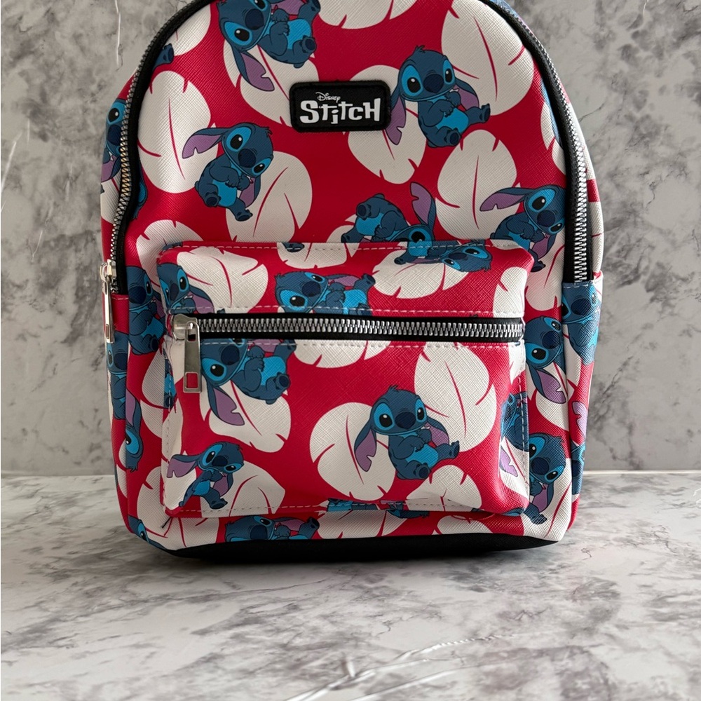 Disney Red and White Stitch Backpack